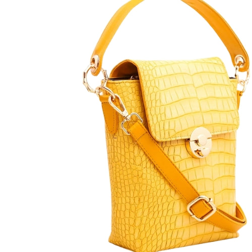 BR Yellow Causal Crossbody Bag